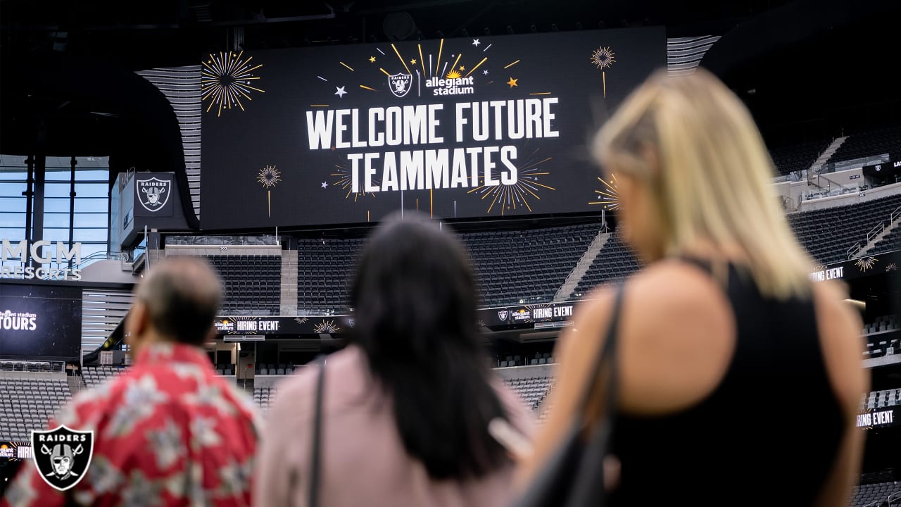 Allegiant Stadium hosts weekly hiring events for Raiders gameday staff