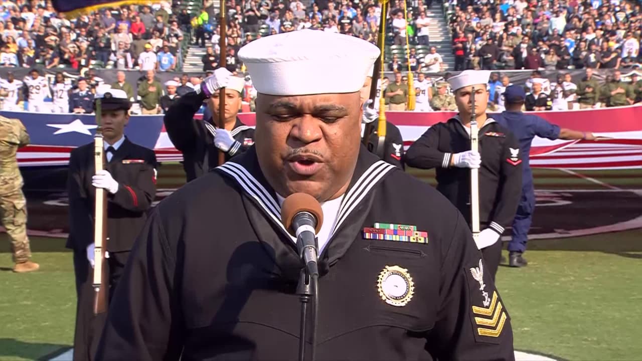 Generald Wilson performs National Anthem