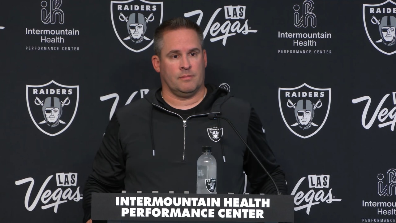 Raiders coach Josh McDaniels talks win over Broncos 