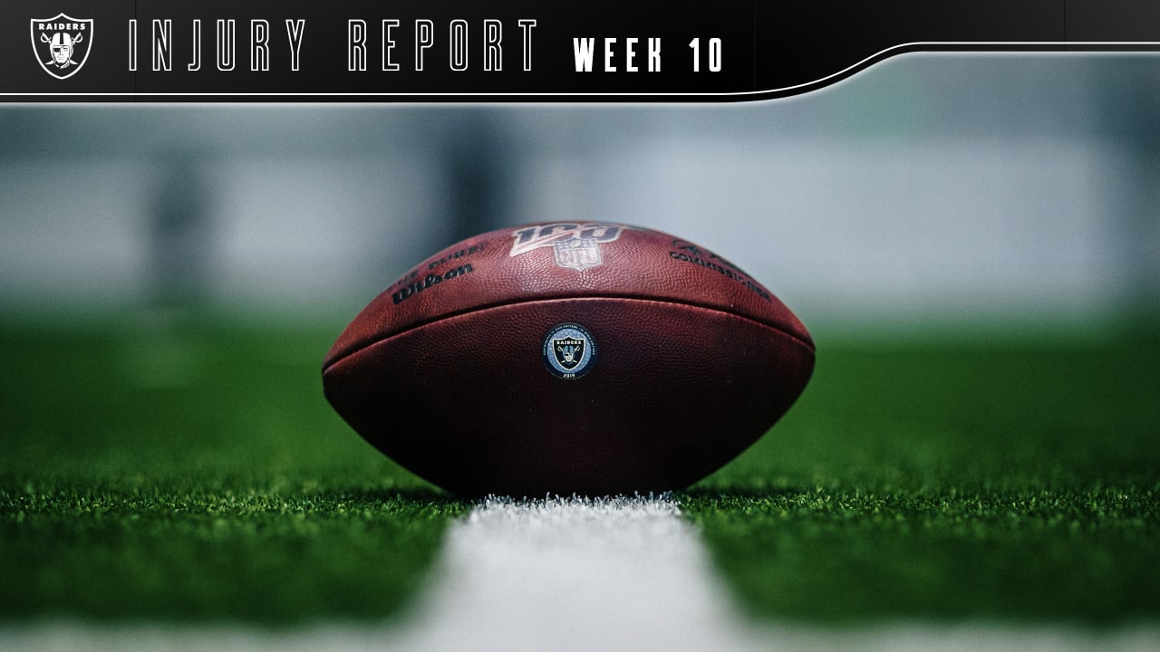 Week 10 Injury Report