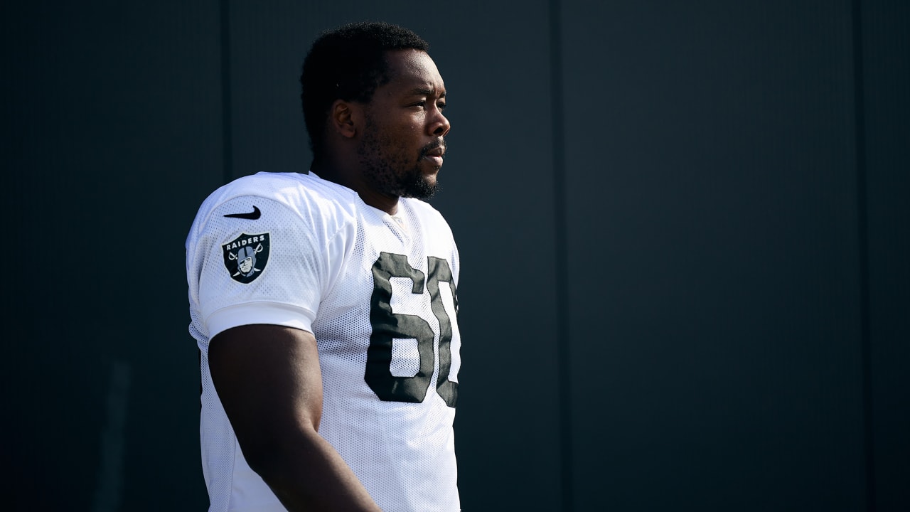 Las Vegas Raiders running back Austin Walter (32) reacts after scoring a  touchdown during an NFL