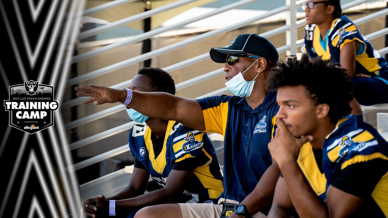 Photos: Raiders hype up local high school football teams for