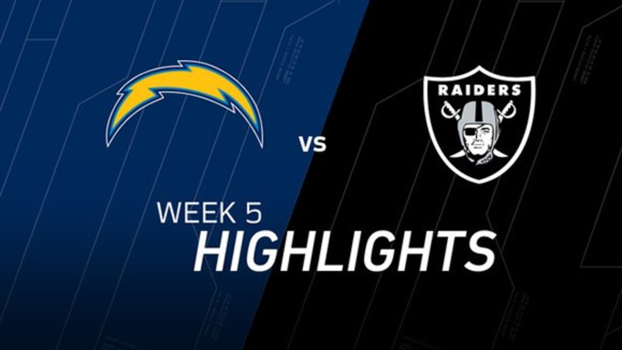 Week 5 Chargers vs. Raiders highlights
