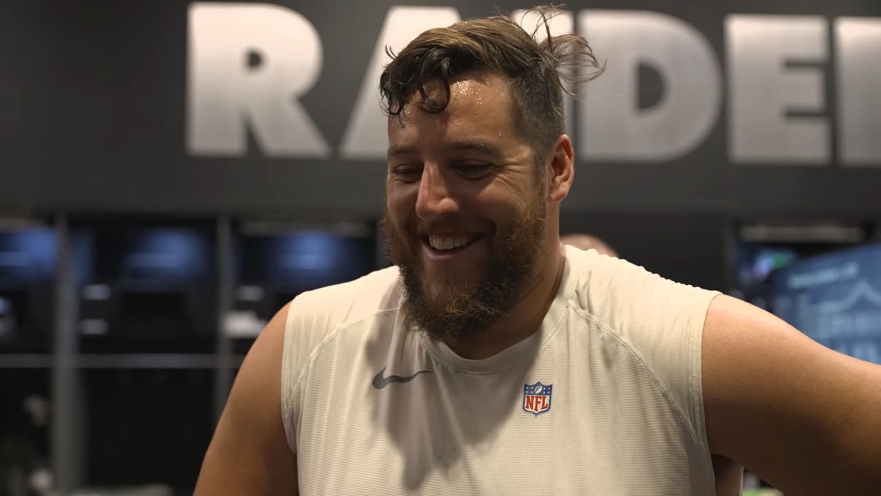 Guard Greg Van Roten talks reasoning for joining the Silver and Black, his  ninth season and the offensive line, Media Pass