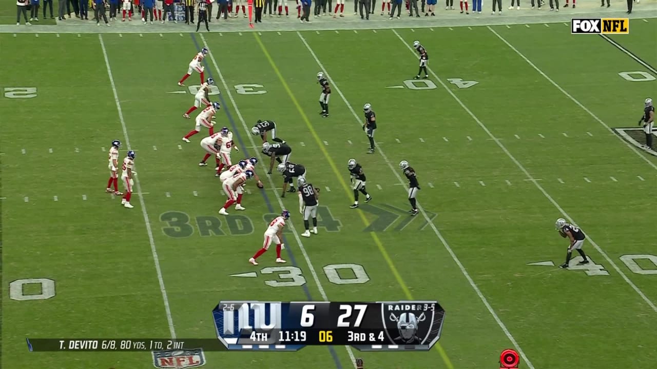 Raiders 2023 Week 9 Highlights vs. Giants | Bilal Nichols sacks Tommy