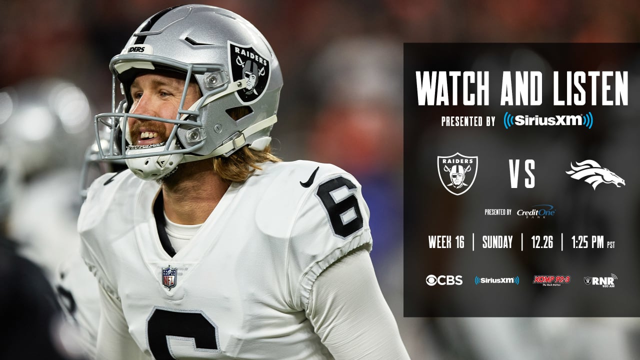 Las Vegas Raiders at Denver Broncos: How to watch, listen and live stream