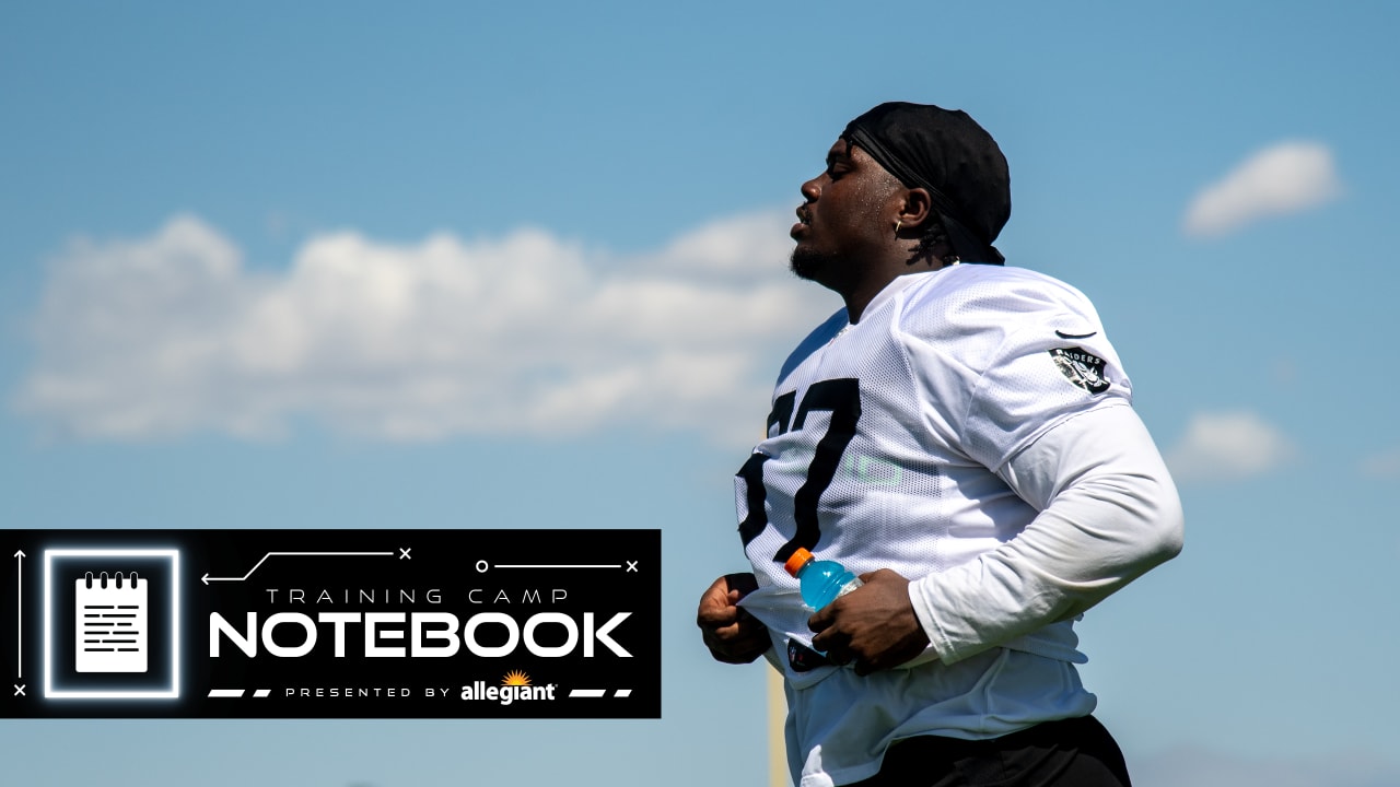 Training Camp Notebook 7/27: First day in pads wasn't short of excitement - Raiders.com