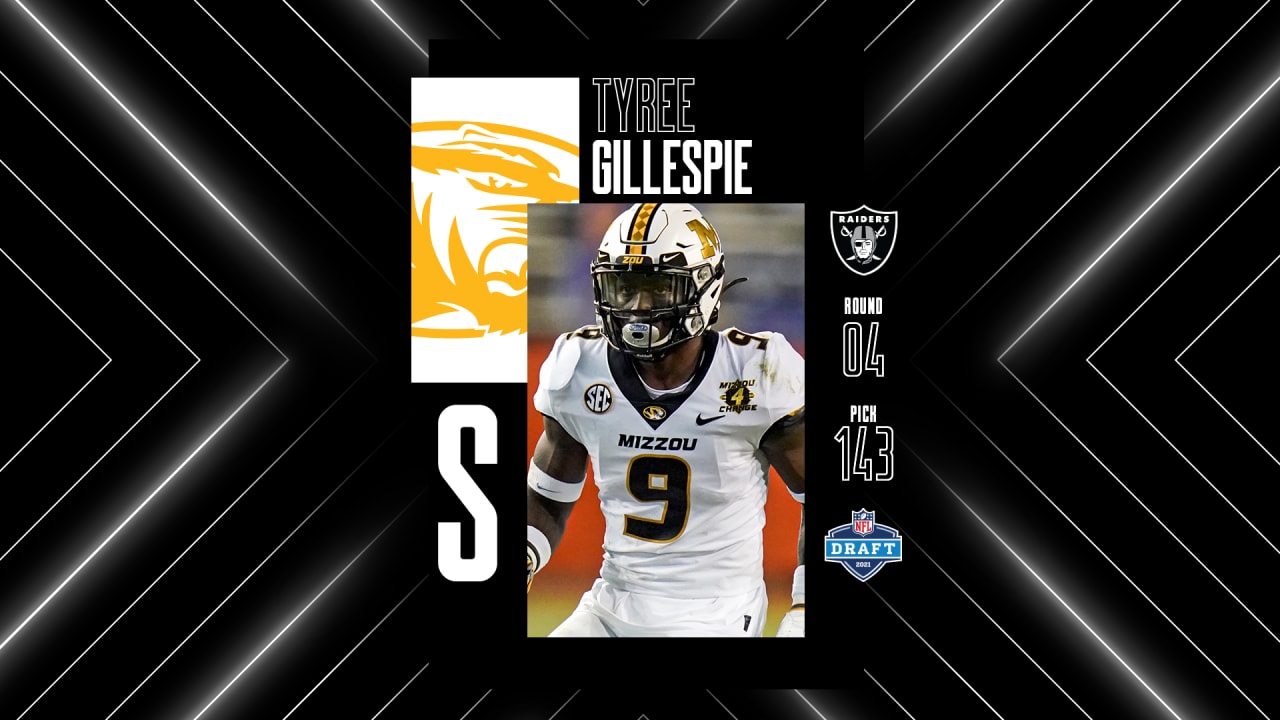 Raiders sign 4th round rookie SS Tyree Gillespie to four-year deal