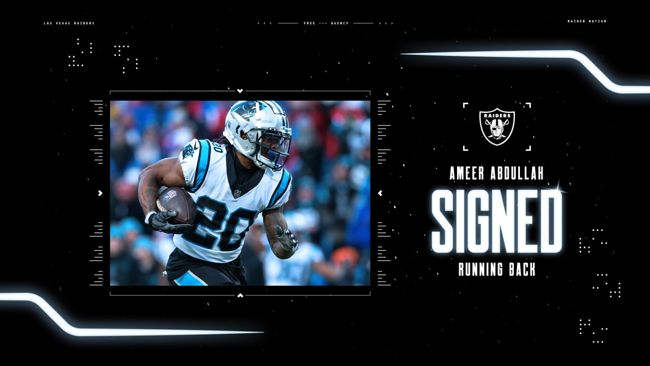 Raiders sign RB Ameer Abdullah