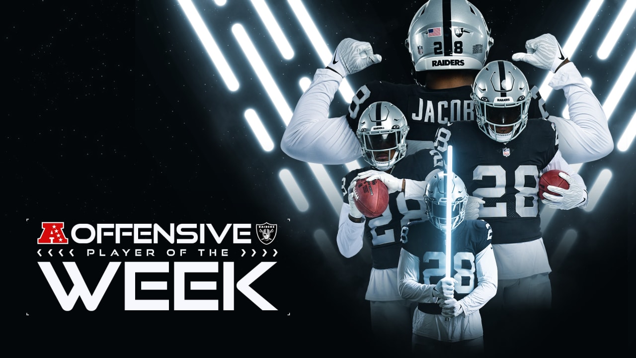 Raiders' Josh Jacobs wins AFC Offensive Player of the Week for