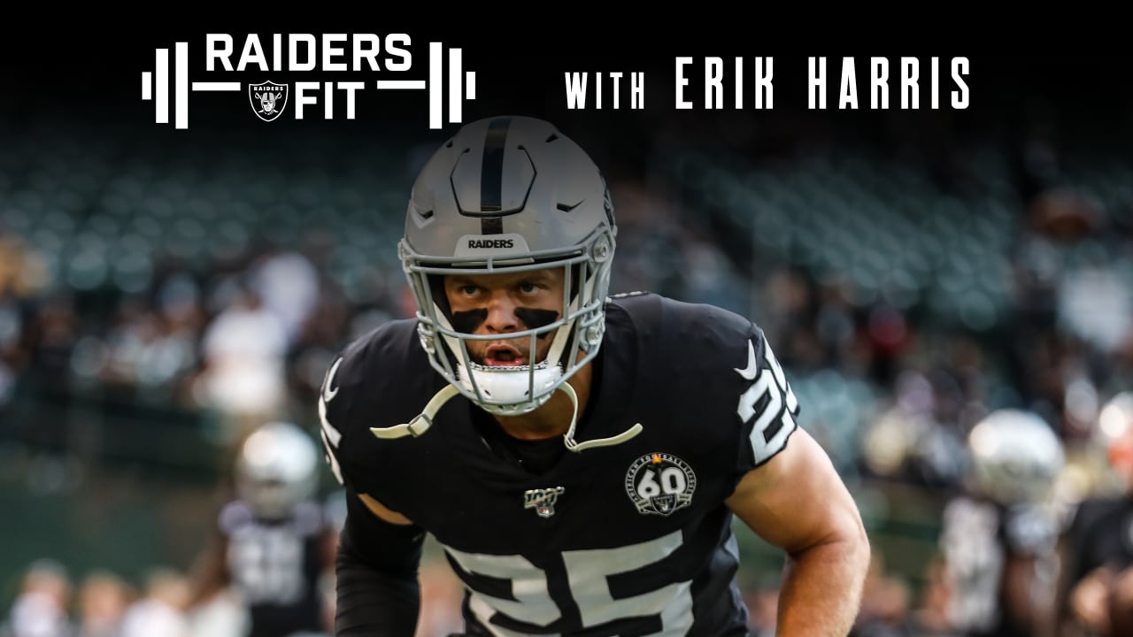 Las Vegas Raiders free safety Erik Harris #25 walks off the field after the  34-24 Raiders win against the New Orleans Saints after an NFL football game,  Monday, Sept. 21, 2020, in