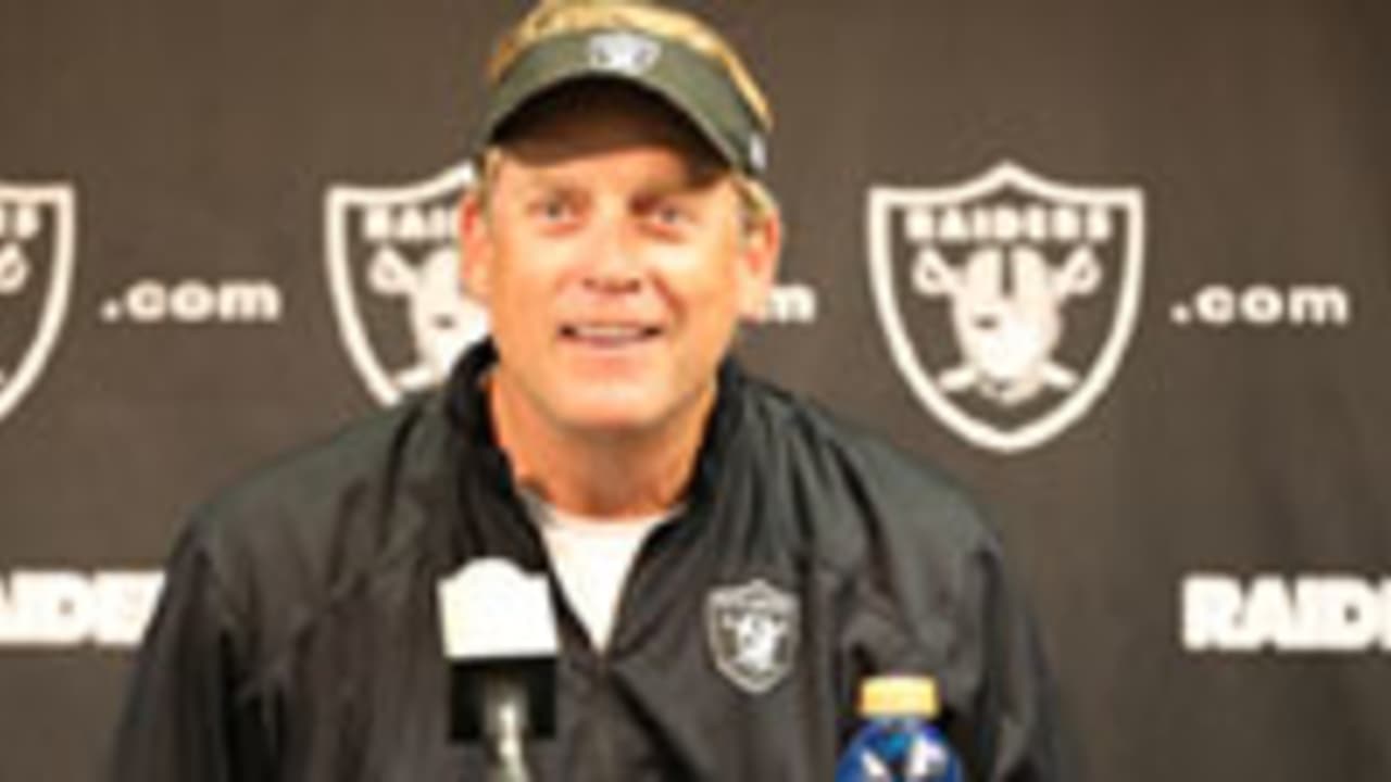 Raiders Head Coach Jack Del Rio Wraps up Mandatory Mini-Camp