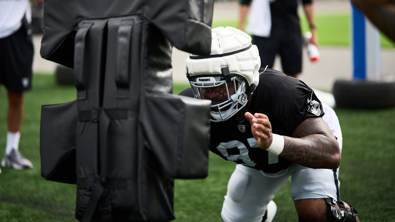 Making some noise today!': Raiders hit practice field for first day of pads