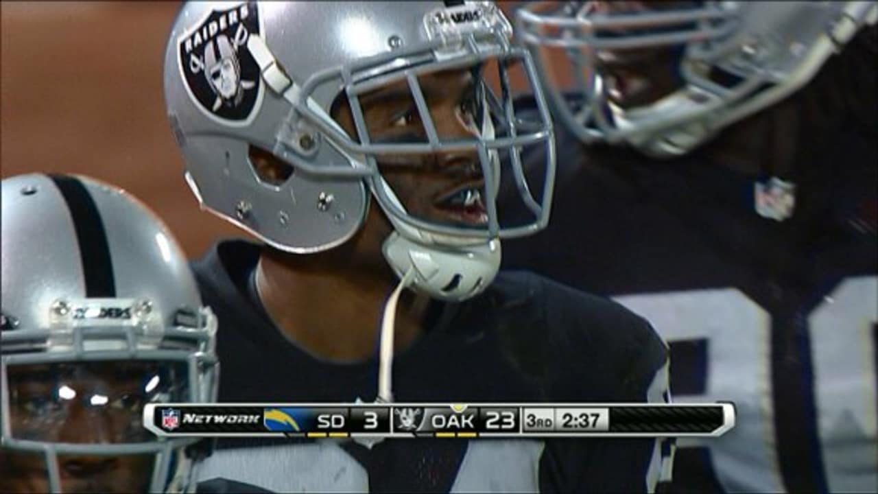 Oakland Raiders safety Charles Woodson 25yard fumble return touchdown