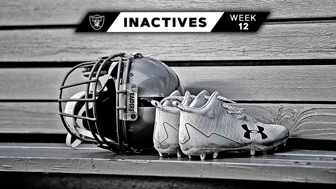 Inactive Players for Week 12