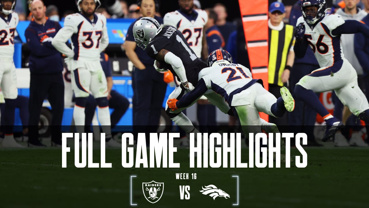 Full game highlights – Raiders vs. Broncos – Week 16