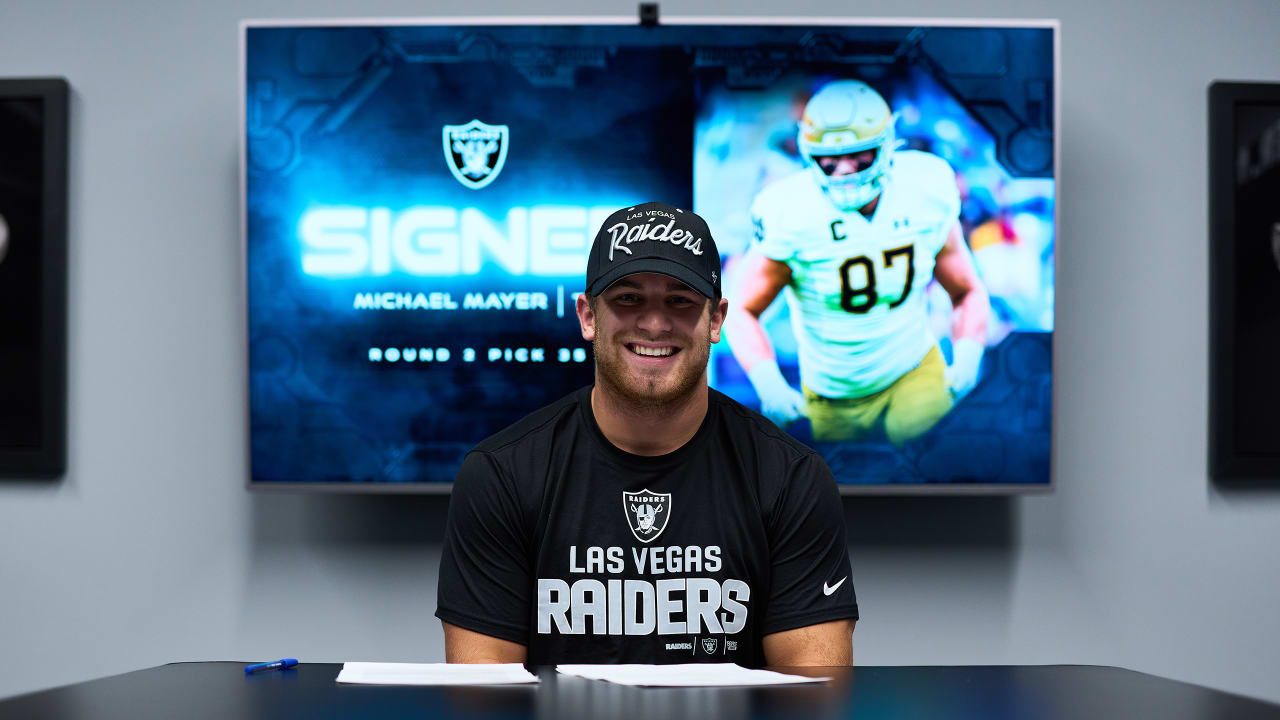 Raiders Sign Second-Round Pick TE Michael Mayer, Notre Dame, 2023 NFL Draft