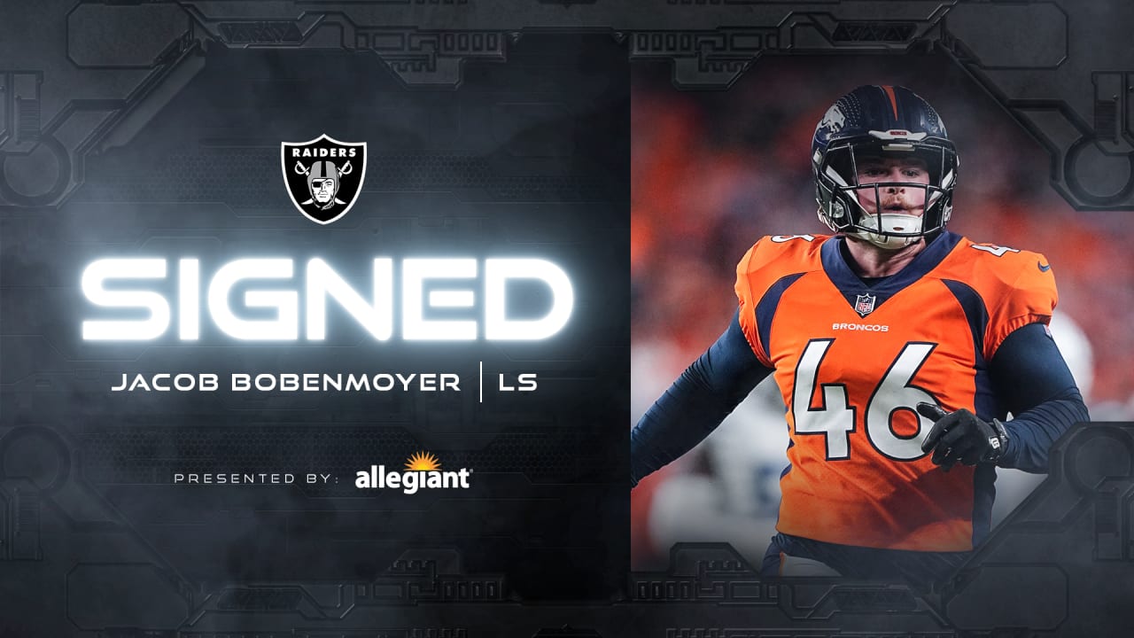 Raiders add former Broncos LS Jacob Bobenmoyer, re-sign 5 free agents