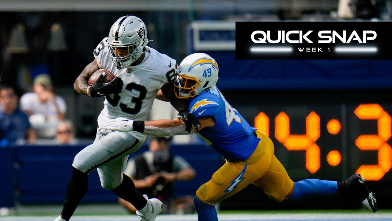 Chargers vs. Raiders 2022: Week 1 Snap Counts - Bolts From The Blue