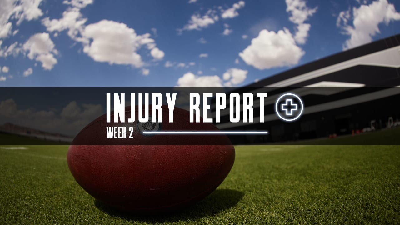 Raiders Thursday Injury Report Week 2: Five Players Sat Out Practice; Five  Others Limited - Steelers Depot