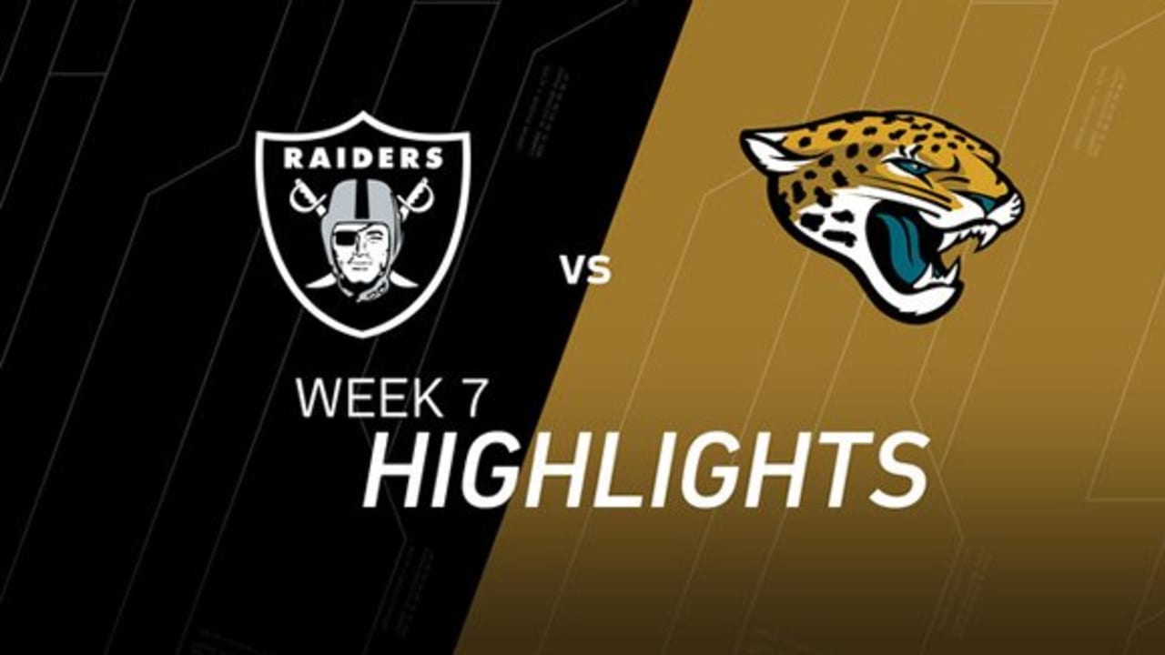 Raiders vs. Jaguars  NFL Week 7 Game Highlights 