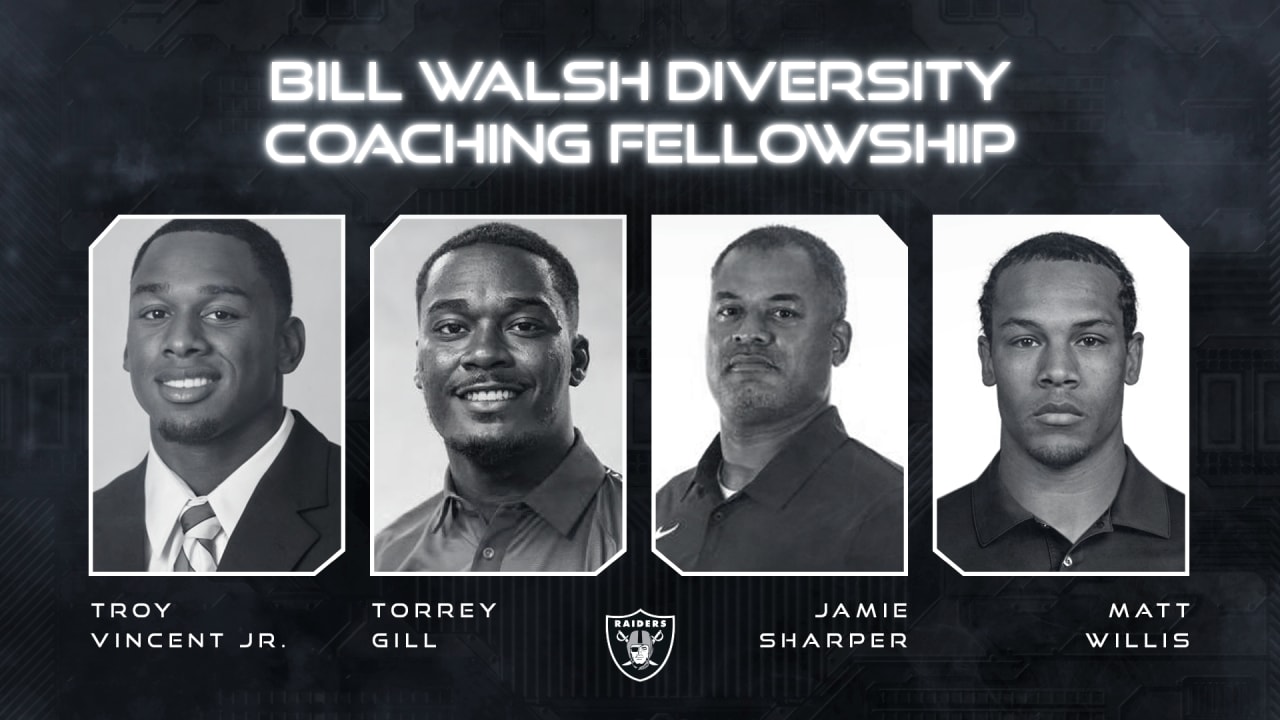Raiders announce NFL Bill Walsh Diversity Coaching Fellows
