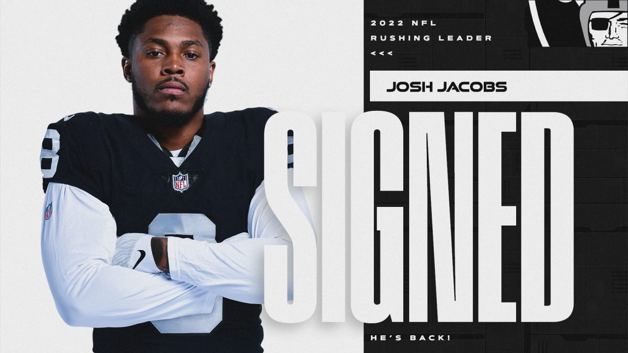 Raiders sign running back Josh Jacobs