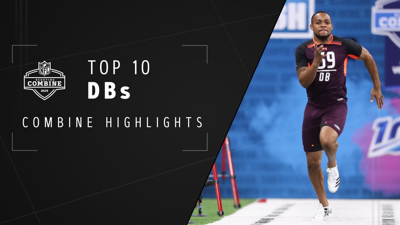 Top 10 fastest DBs in the 40yd dash at 2019 NFL Combine