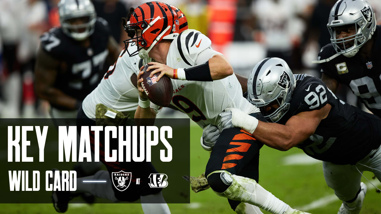 Raiders vs. Bengals on Wild Card Weekend: Live stream, kickoff time, how to  watch NFL playoff opener on Saturday 