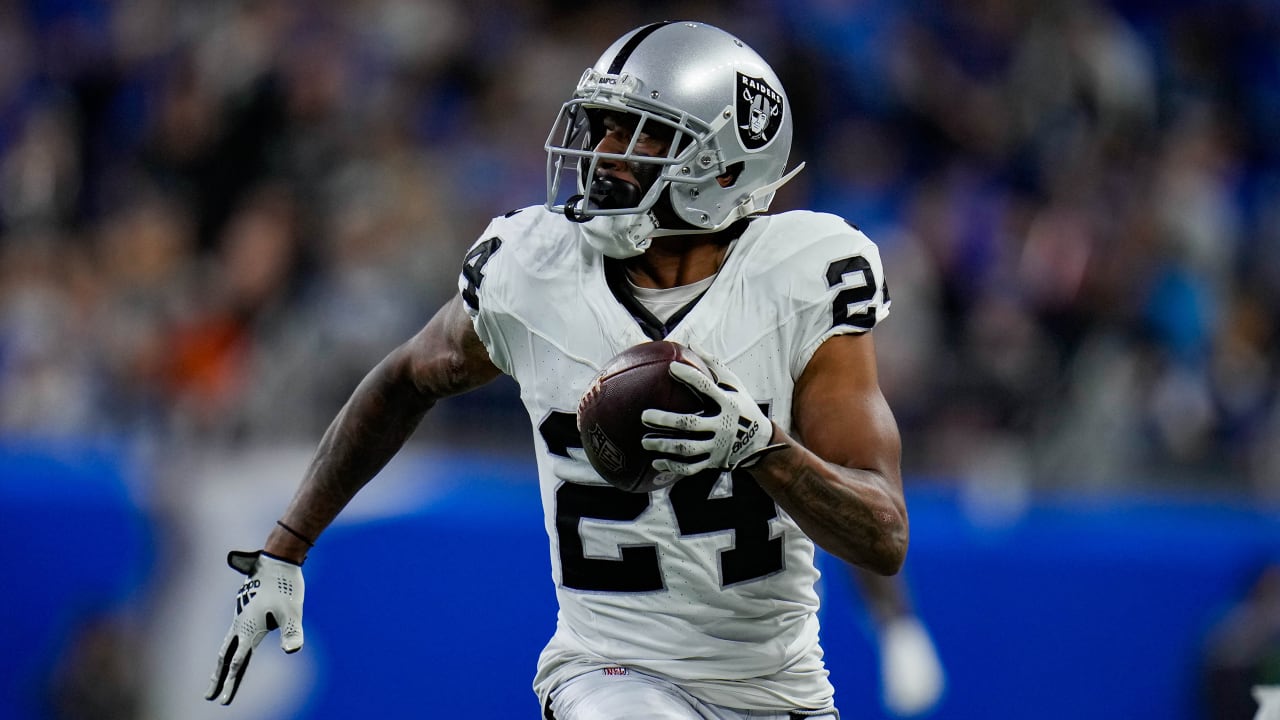 Raiders 2023 Week 8 Highlights vs. Lions | Marcus Peters interception ...