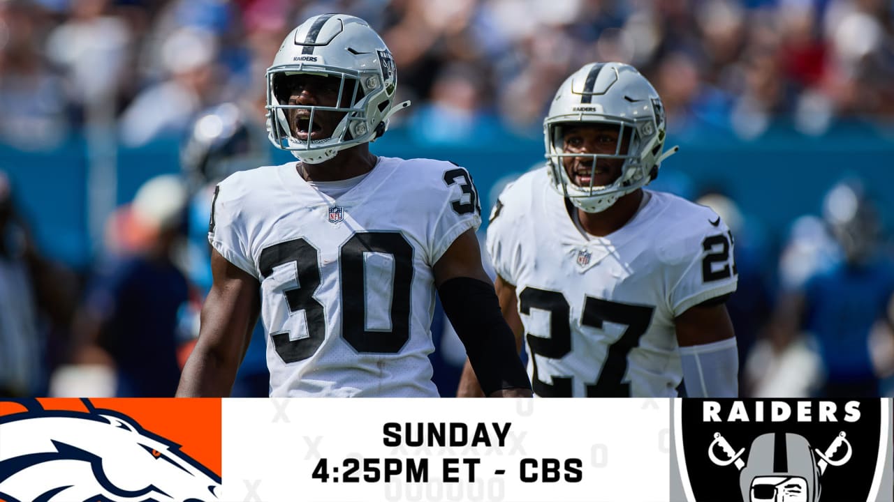 Raiders will throw the kitchen sink at Broncos in Week 4