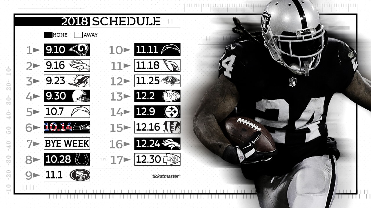 raiders schedule week 1