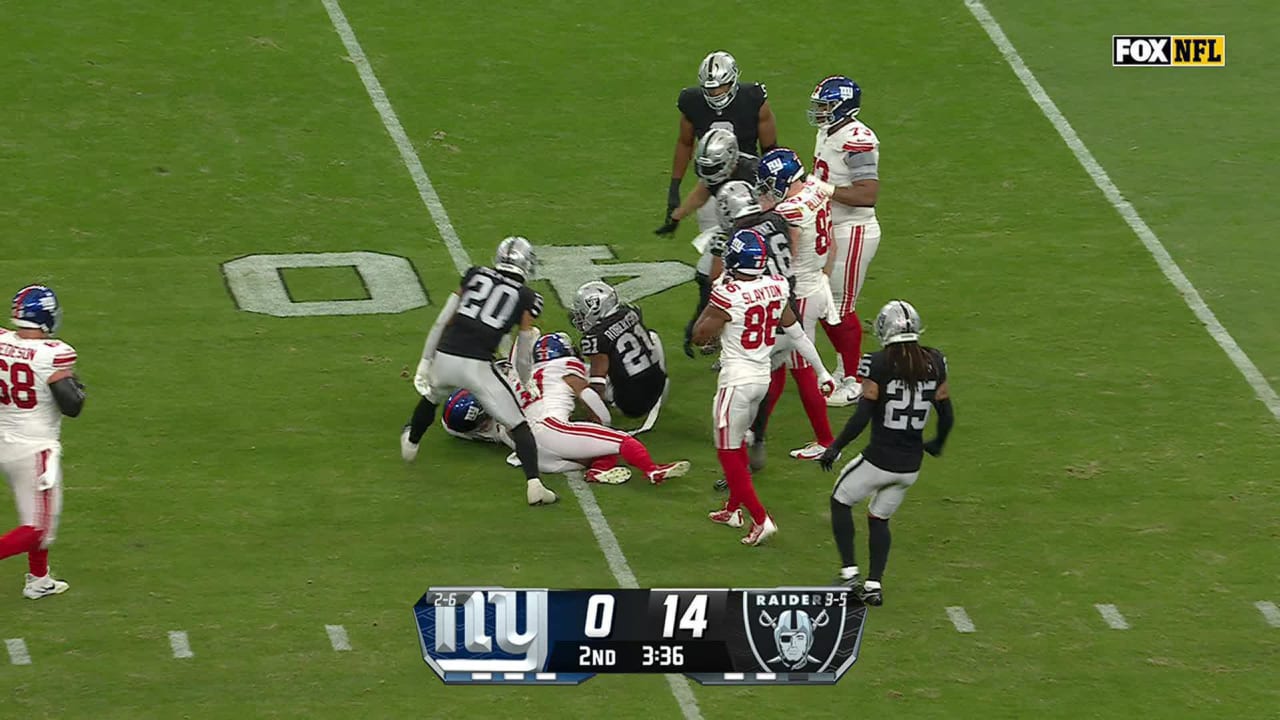 Raiders 2023 Week 9 Highlights vs. Giants | Amik Robertson intercepts