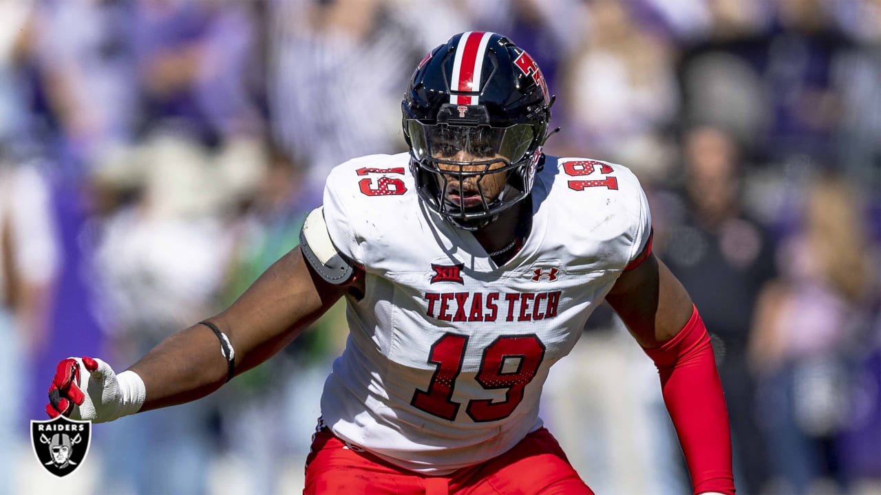 The Las Vegas Raiders have selected Texas Tech OLB Tyree Wilson