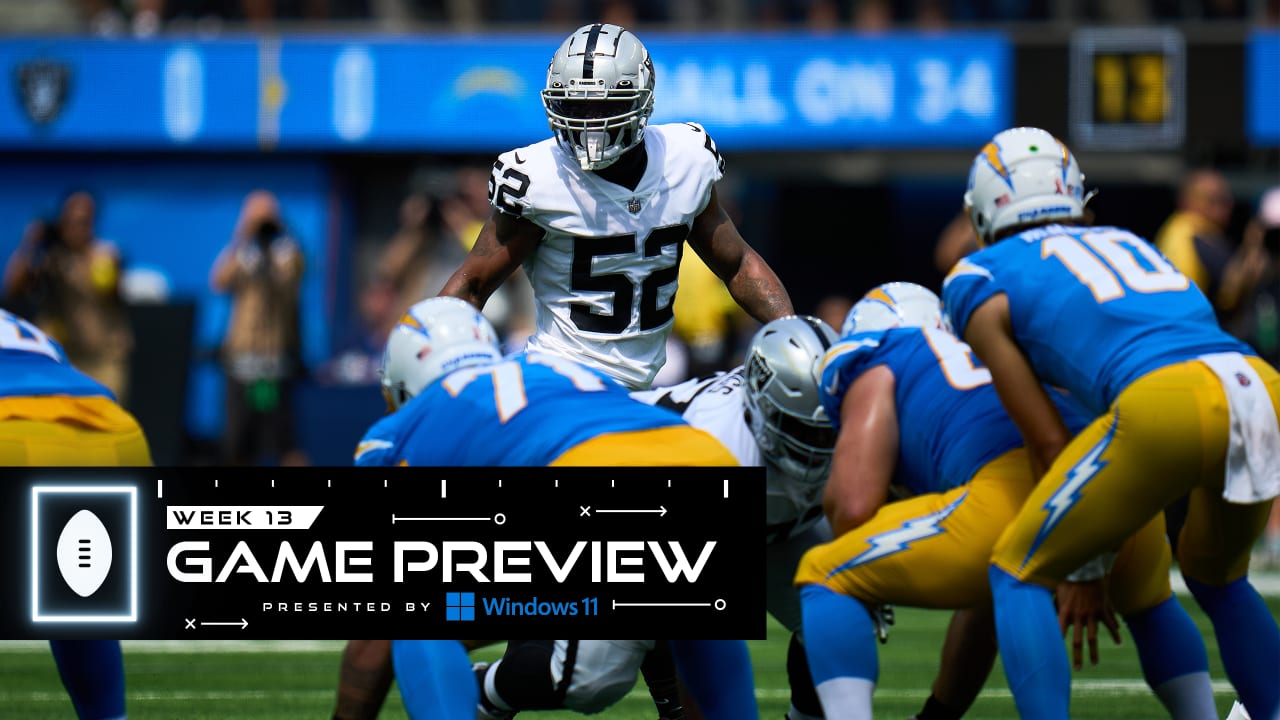 Chargers vs. Raiders Week 18 Game Preview: By The Numbers - Bolts From The  Blue