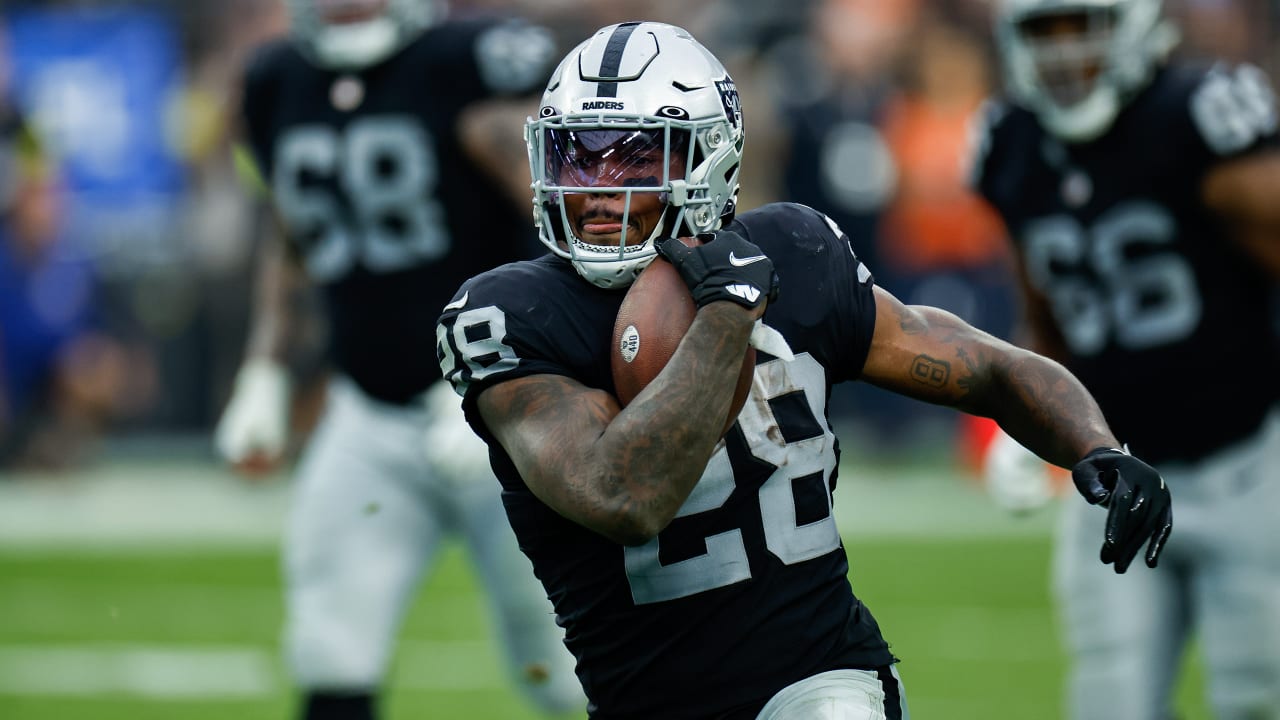 Las Vegas Raiders offensive tackle Trent Brown (77) walks off the field  after the 1st quarter o …