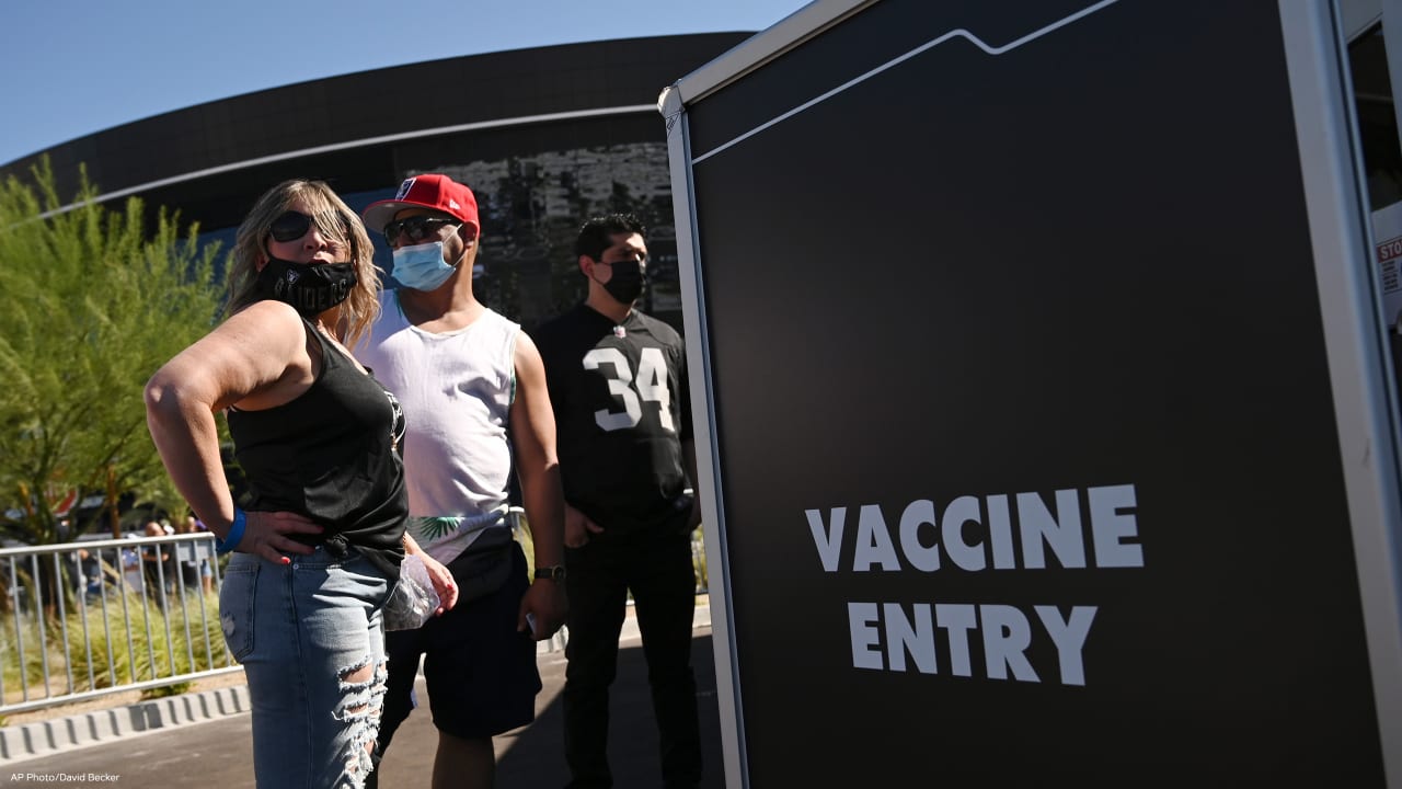 Las Vegas Raiders: first in NFL to require all fans vaccinated for Covid-19  