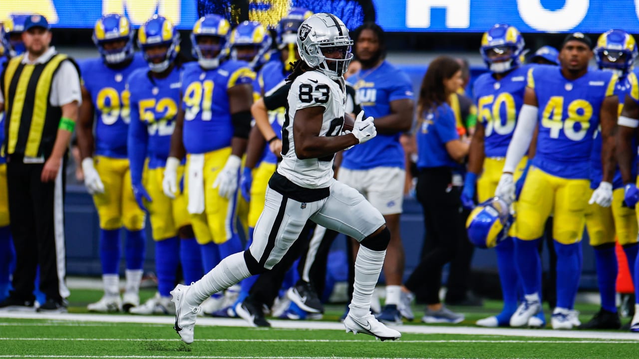 Raiders 2023 Preseason Week 2 Highlights vs. Rams  Quarterback Brian  Hoyer's play action leads to 23-yard catch by wide receiver Kristian  Wilkerson.