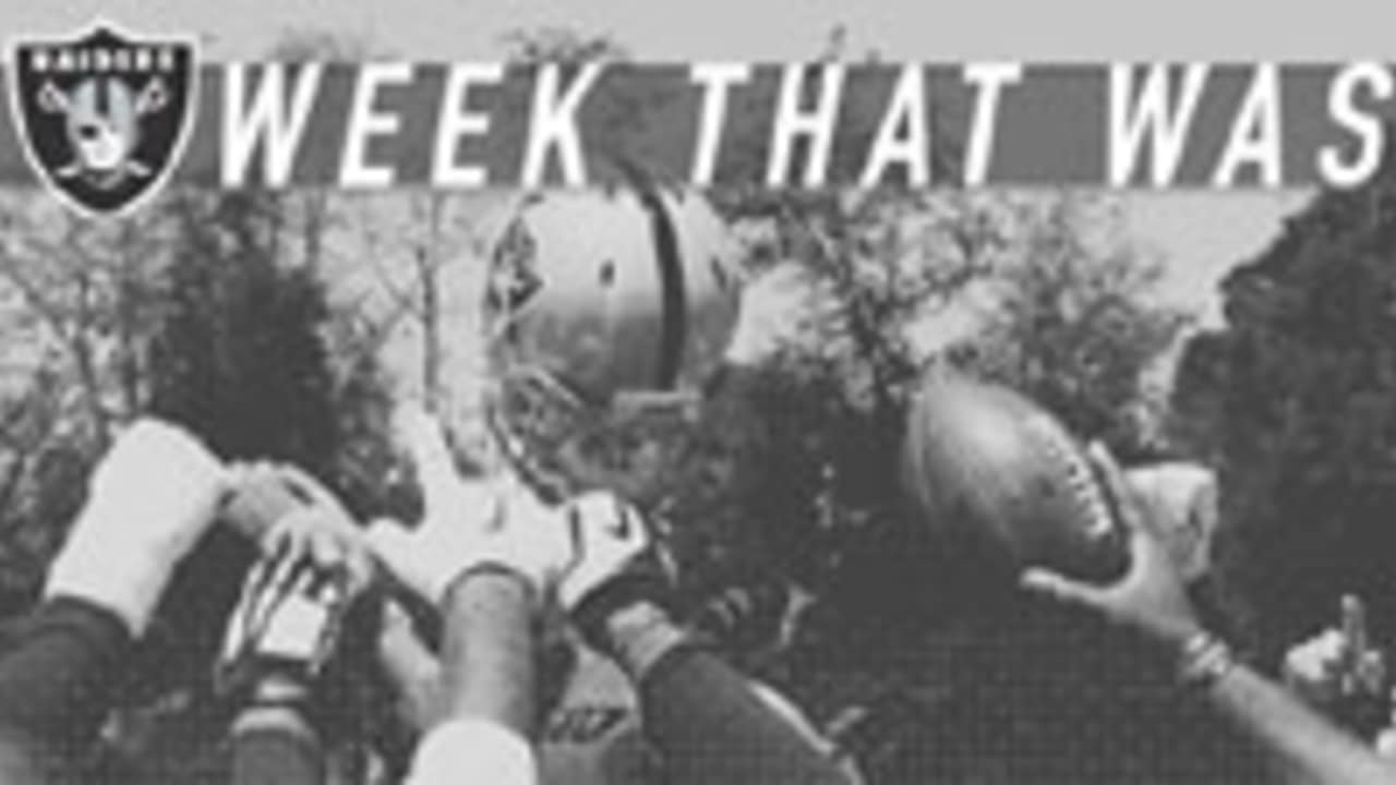 The Week That Was: Raiders Head Into Bye Week, Begin Self-Scouting