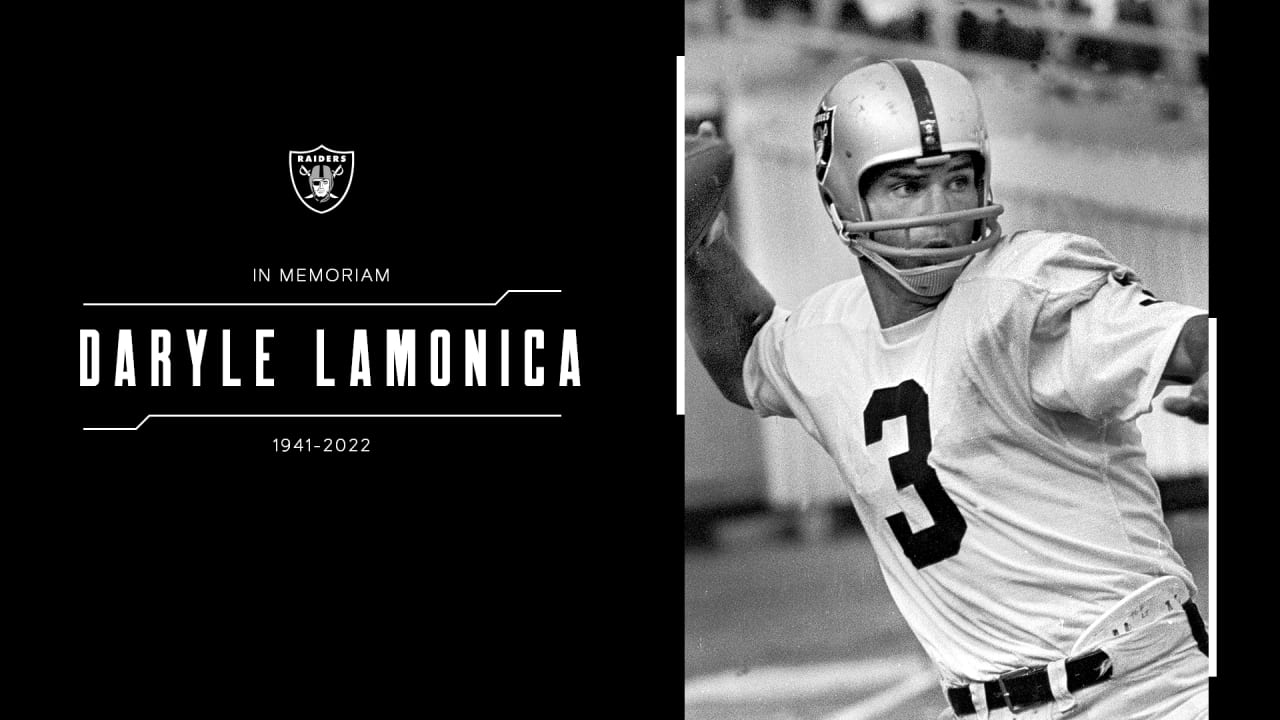 Oakland Raiders quarterback Daryle Lamonica is shown in a game