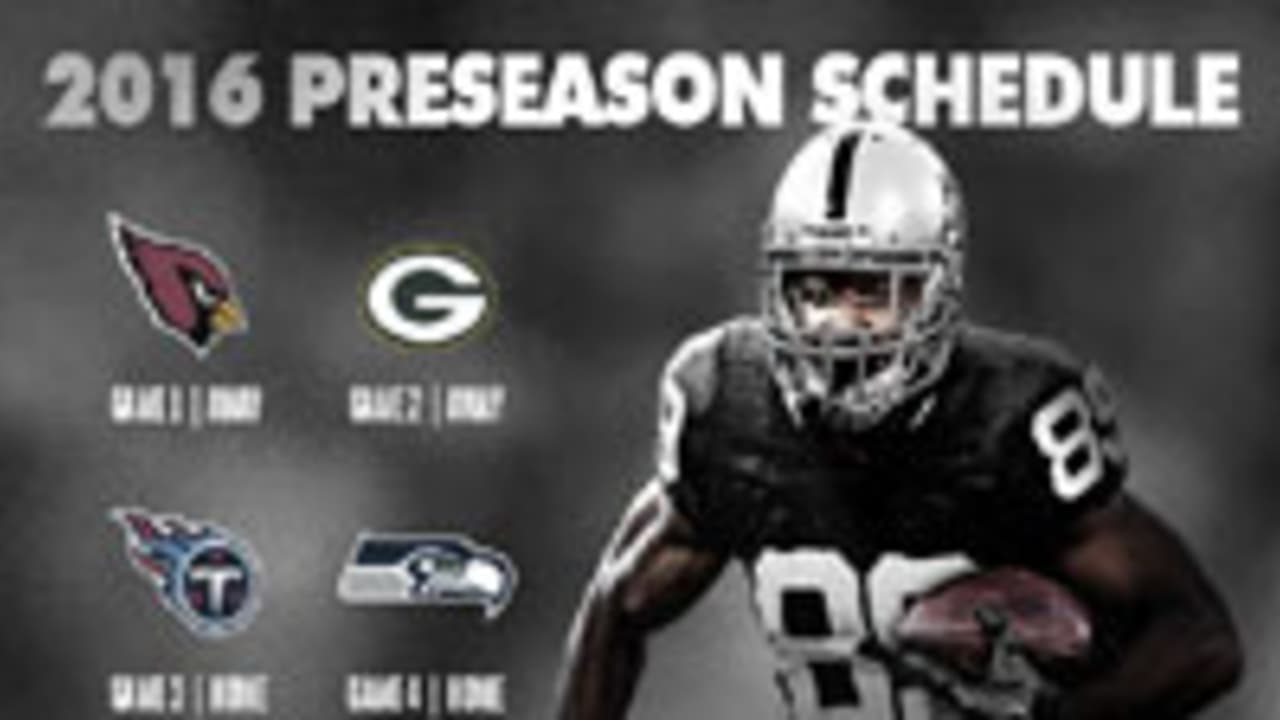 Raiders Preseason Opponents Announced