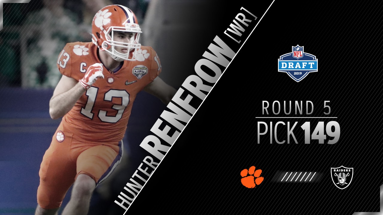 Raiders select wide receiver Hunter Renfrow with the No. 149 overall