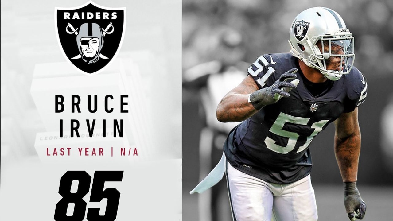 85: Bruce Irvin (OLB Raiders), Top 100 Players of 2018