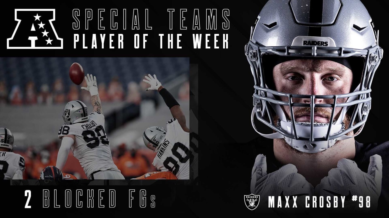 Maxx Crosby, Trayvon Mullen make PFF's Week 11 Team of the Week