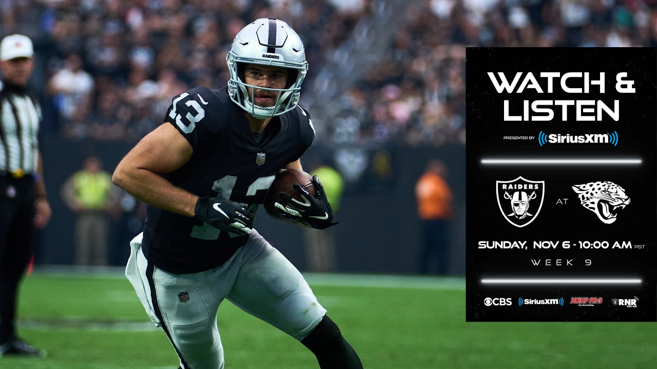 How to watch, listen and livestream Raiders at Jaguars