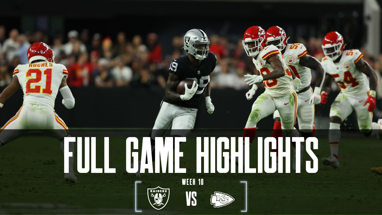 Full game highlights - Raiders vs. Chiefs - Week 10