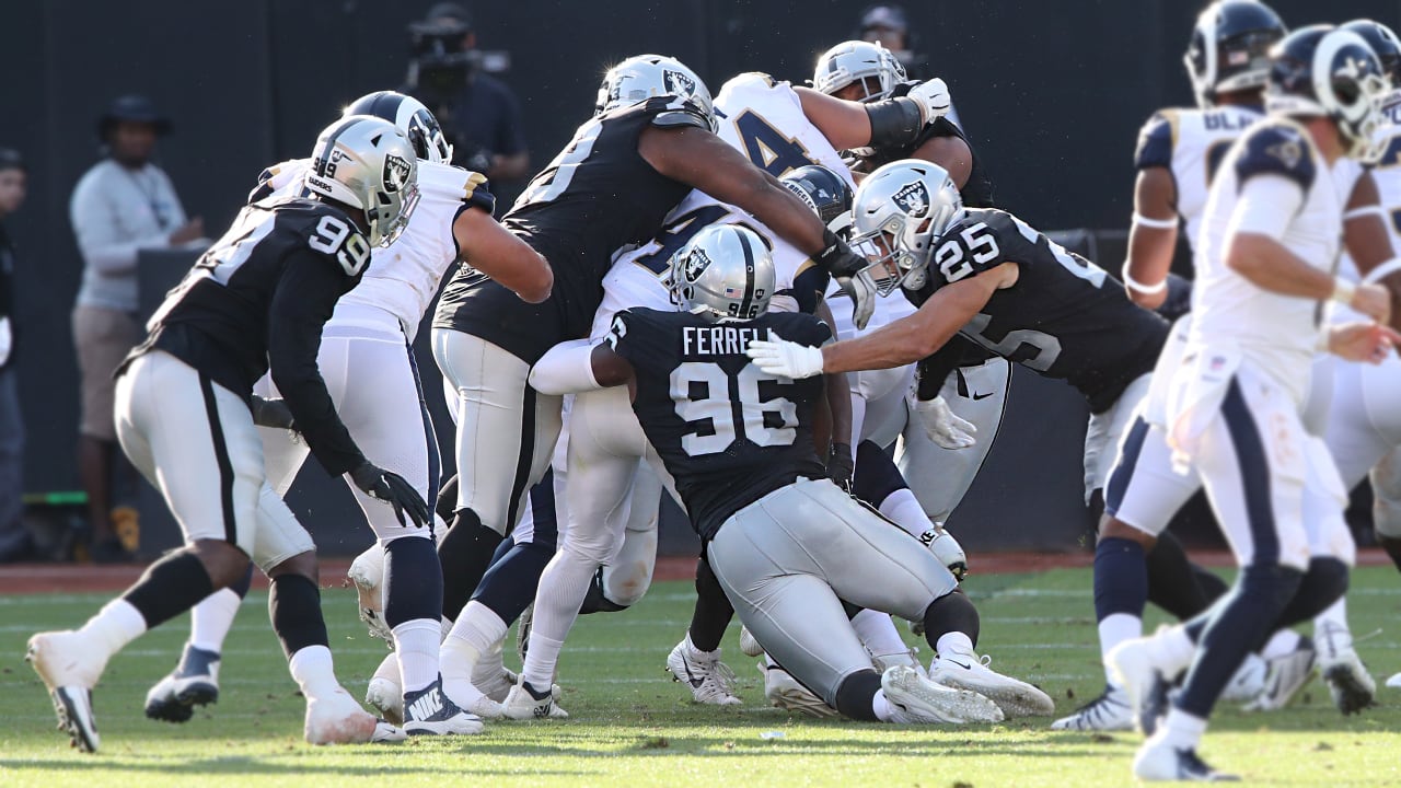 Raiders defense enjoys strong start to preseason with effort against Rams