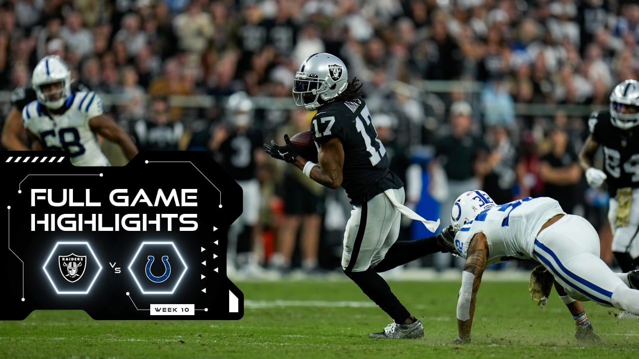 NFL Week 10 Game Recap: Indianapolis Colts 25, Las Vegas Raiders 20, NFL  News, Rankings and Statistics