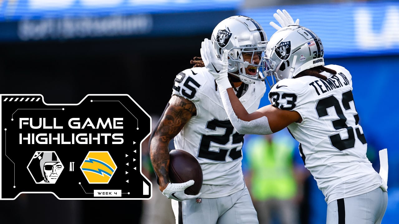 Raiders 2023 Week 4 Highlights vs. Chargers