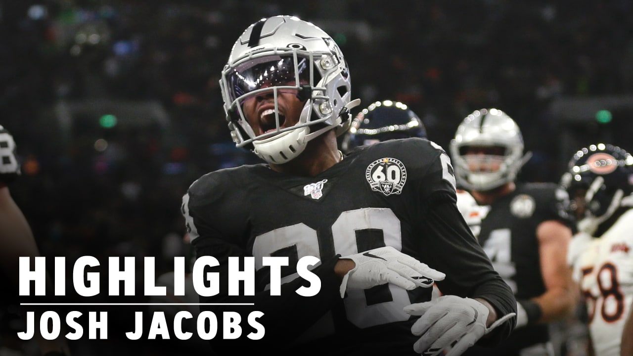 Josh Jacobs' 313 rushing yards leads to AFC Offensive Rookie of the Month